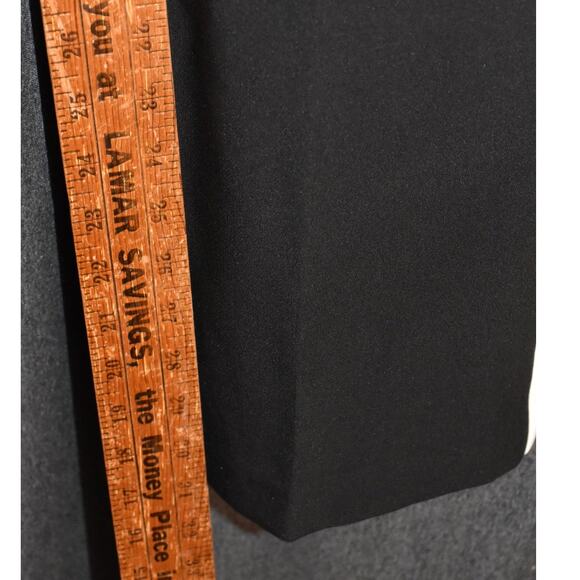 NEW Bebe Women's 6 High Waist Wide Leg Stripe Contrast Trim Pants Black NWT - Picture 8 of 8